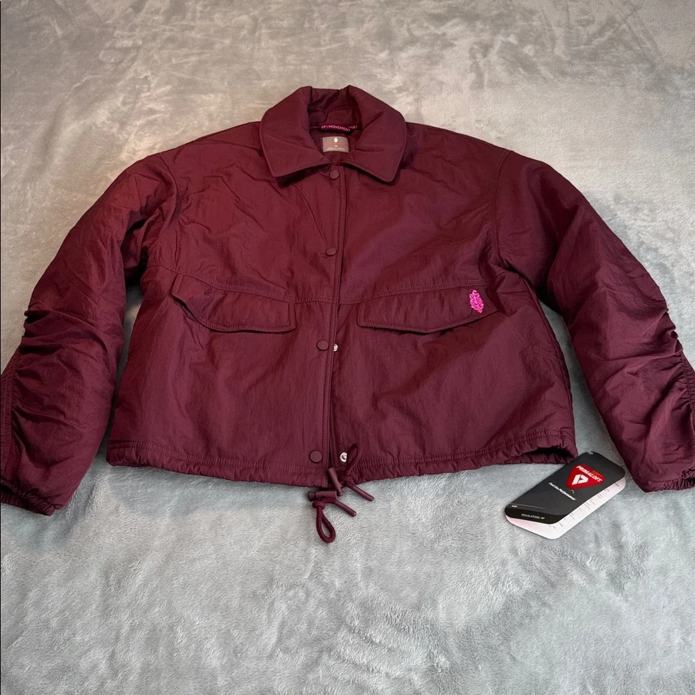 NWT FP Movement by Free People Off the Bleachers Coaches Jacket Size XS